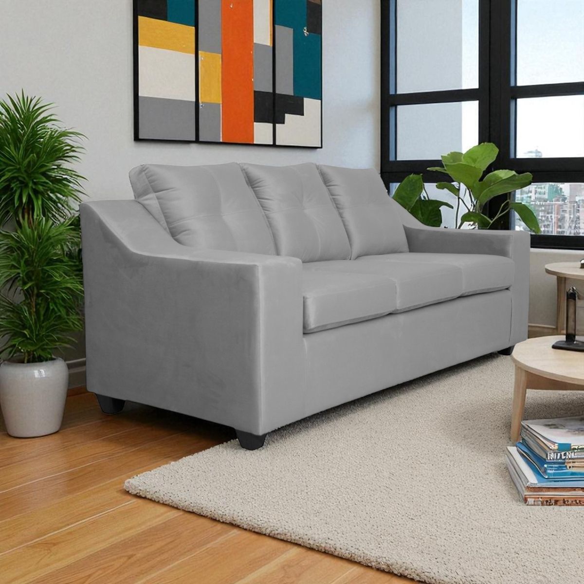 FAZCA - SOFA JOSH 3 CPS GRIS.