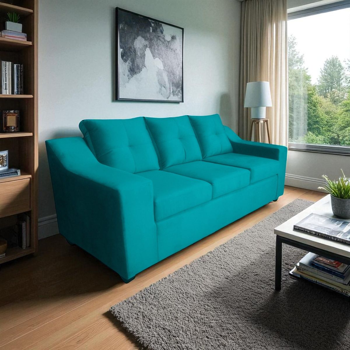 FAZCA - SOFA JOSH 3 CPS TURQUESA.