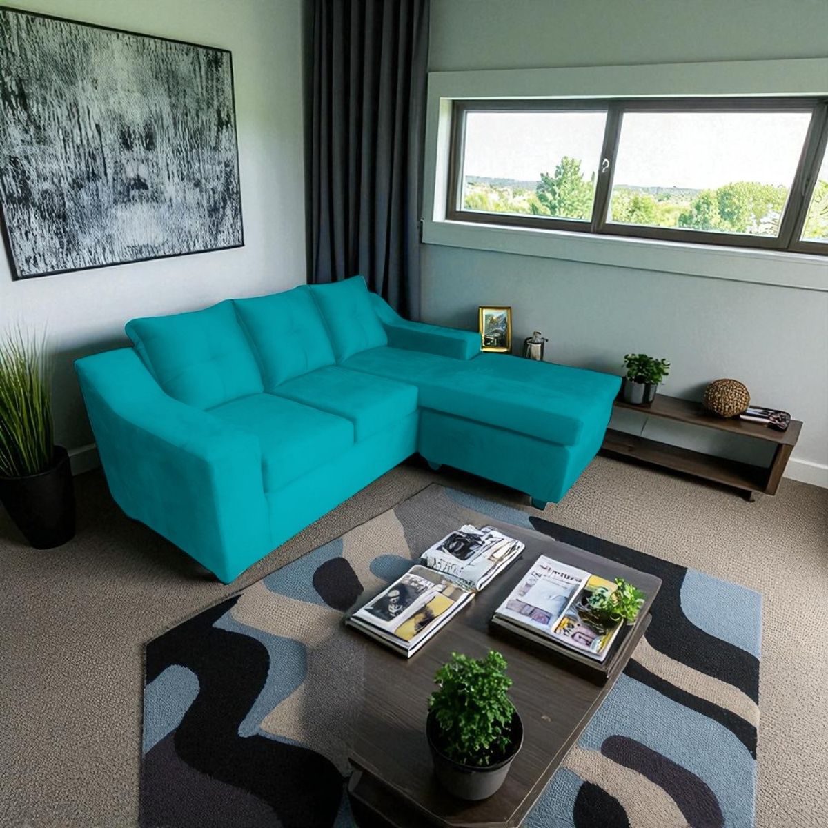 FAZCA - SOFA JOSH INTERCAMBIABLE TURQUESA