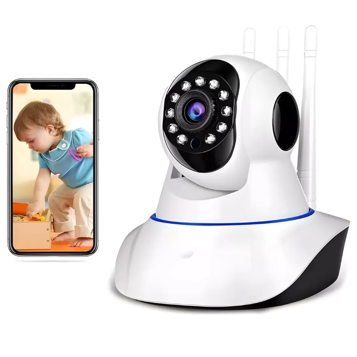 GENERICO - Cámara Seguridad Ip Inalámbrico Movimiento Interior Full Hd