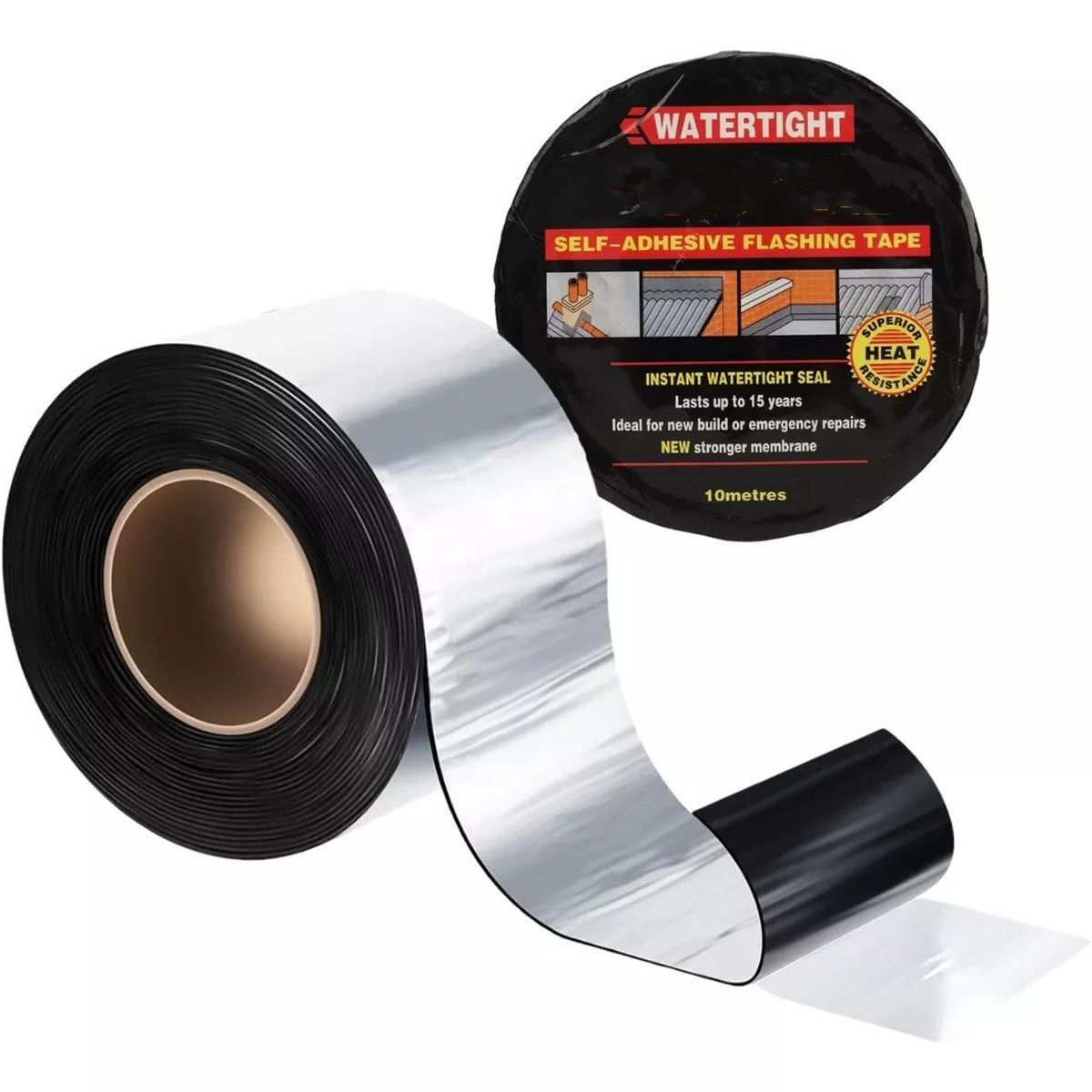 KUANGYE - Cinta Sellador Adhesivo Techo Gotera Impermeable 100mm X 10m