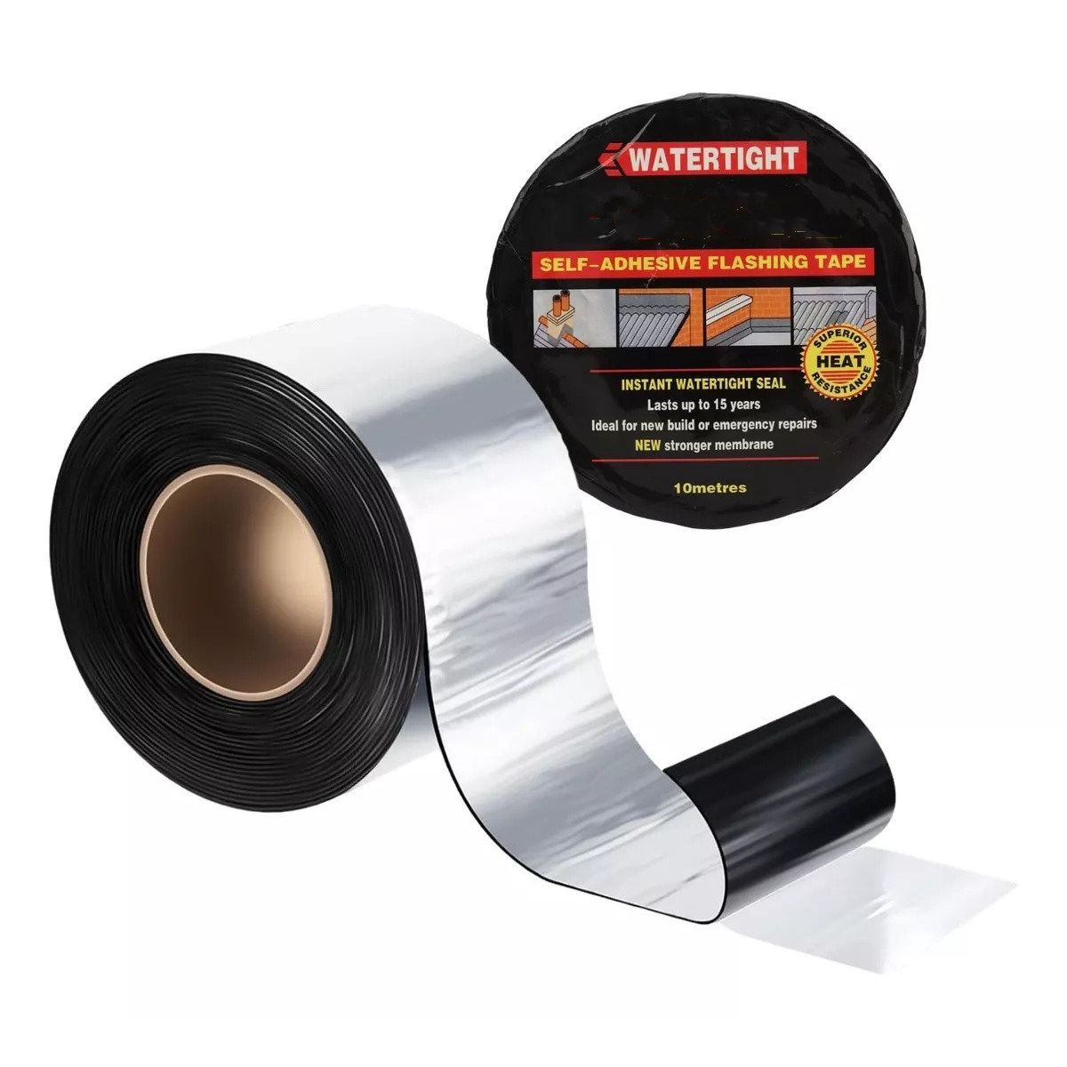 KUANGYE - Cinta Sellador Adhesivo Techo Gotera Impermeable 100mm X 10m