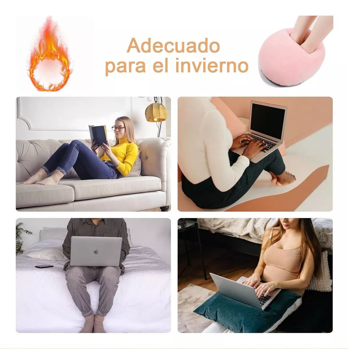 EDWINAYY - Calienta Pies Eléctrico Bota Calefactora Calor Térmica Polar