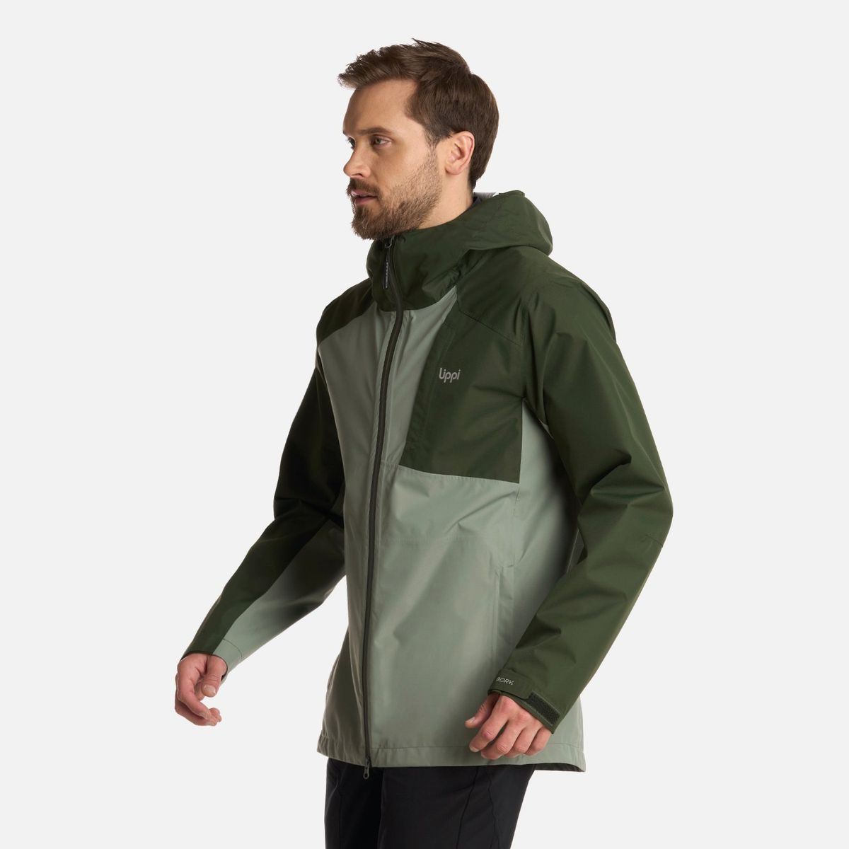 LIPPI - Chaqueta Hombre Shield B-Dry Hoody Jacket Verde Militar Lippi