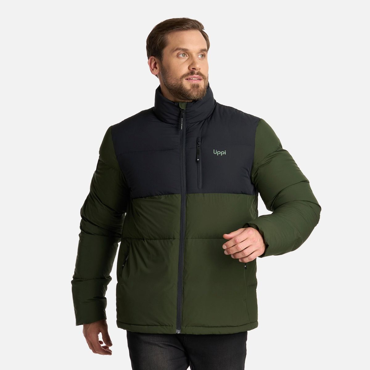 LIPPI - Chaqueta Hombre CityDown Jacket Verde Militar Lippi