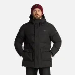 LIPPI - Chaqueta Hombre Long And Warm Steam-Pro Hoody Jacket Negro