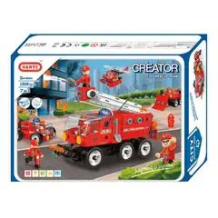 HANYE - Set armable de bomberos 7 en 1