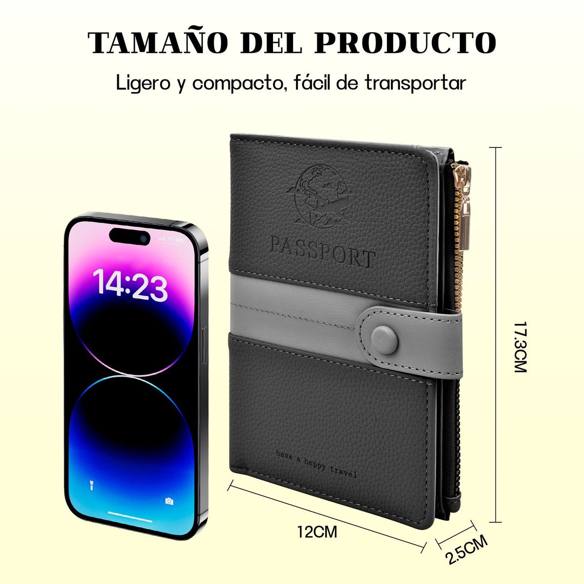 YAYKO - Estuche Porta Pasaporte Funda Protectora Rfid
