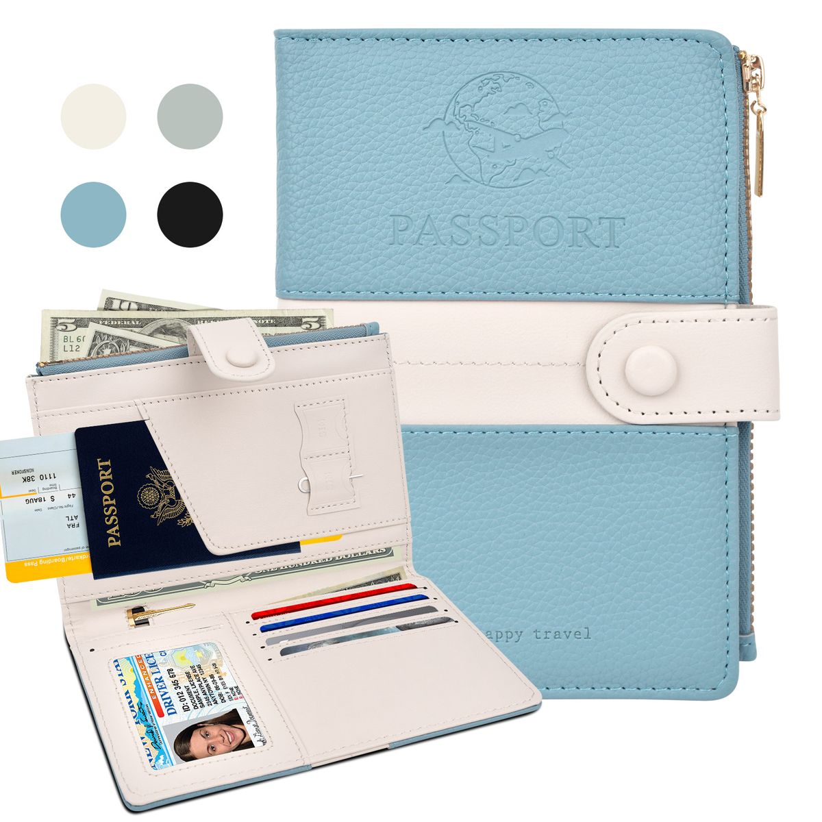 YAYKO - Estuche Porta Pasaporte Funda Protectora Rfid