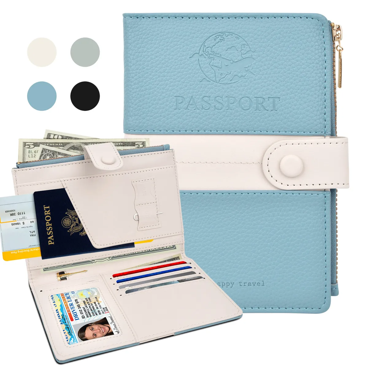 YAYKO - Estuche Porta Pasaporte Funda Protectora Rfid