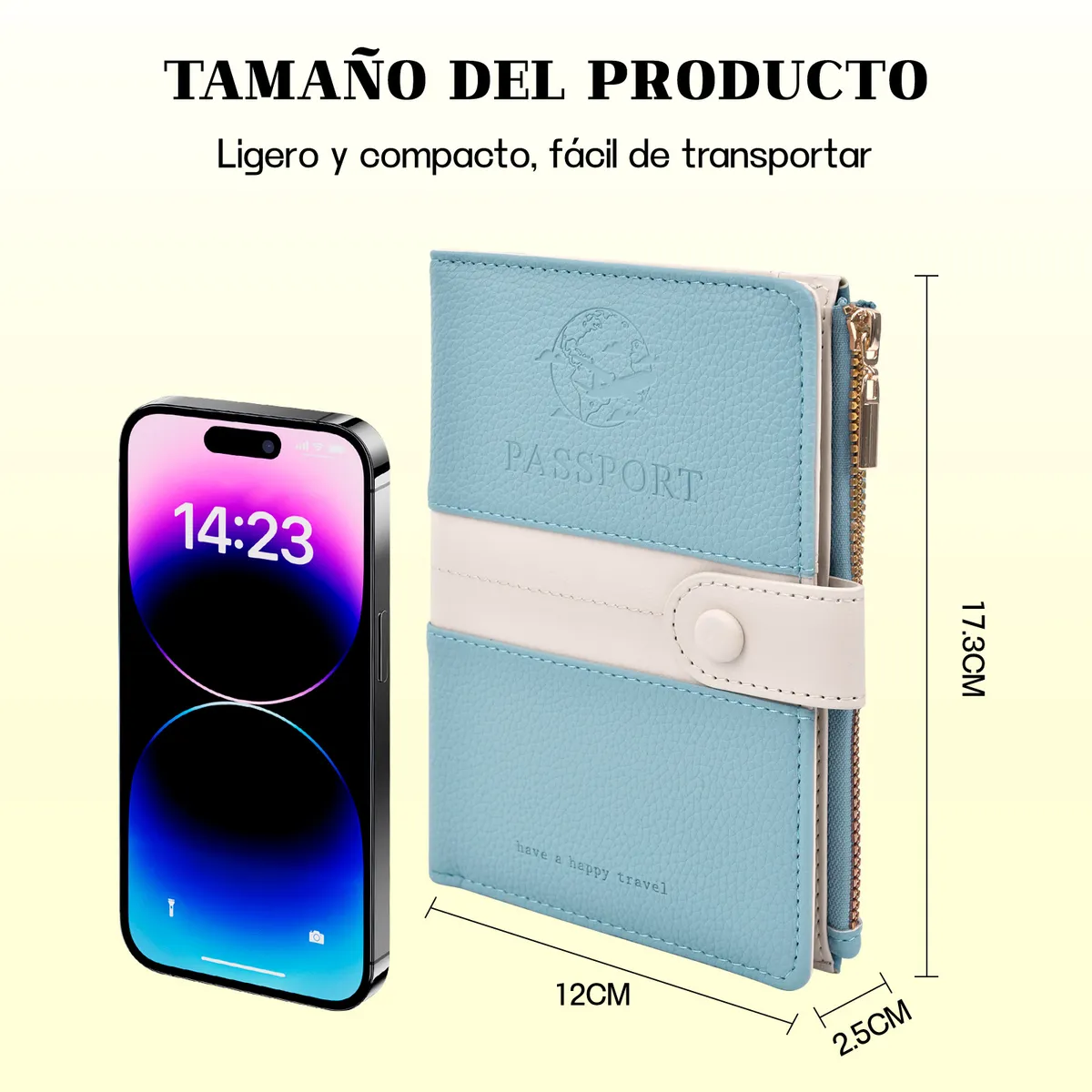YAYKO - Estuche Porta Pasaporte Funda Protectora Rfid