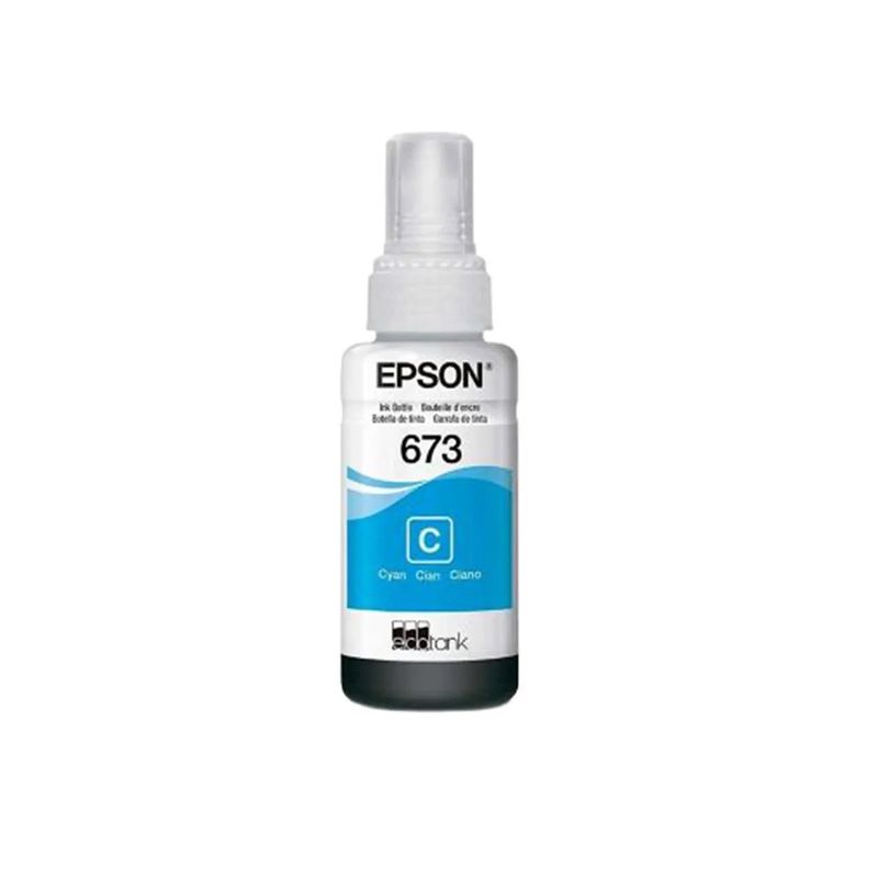 EPSON - Botella de tinta T673 Cian 70ml