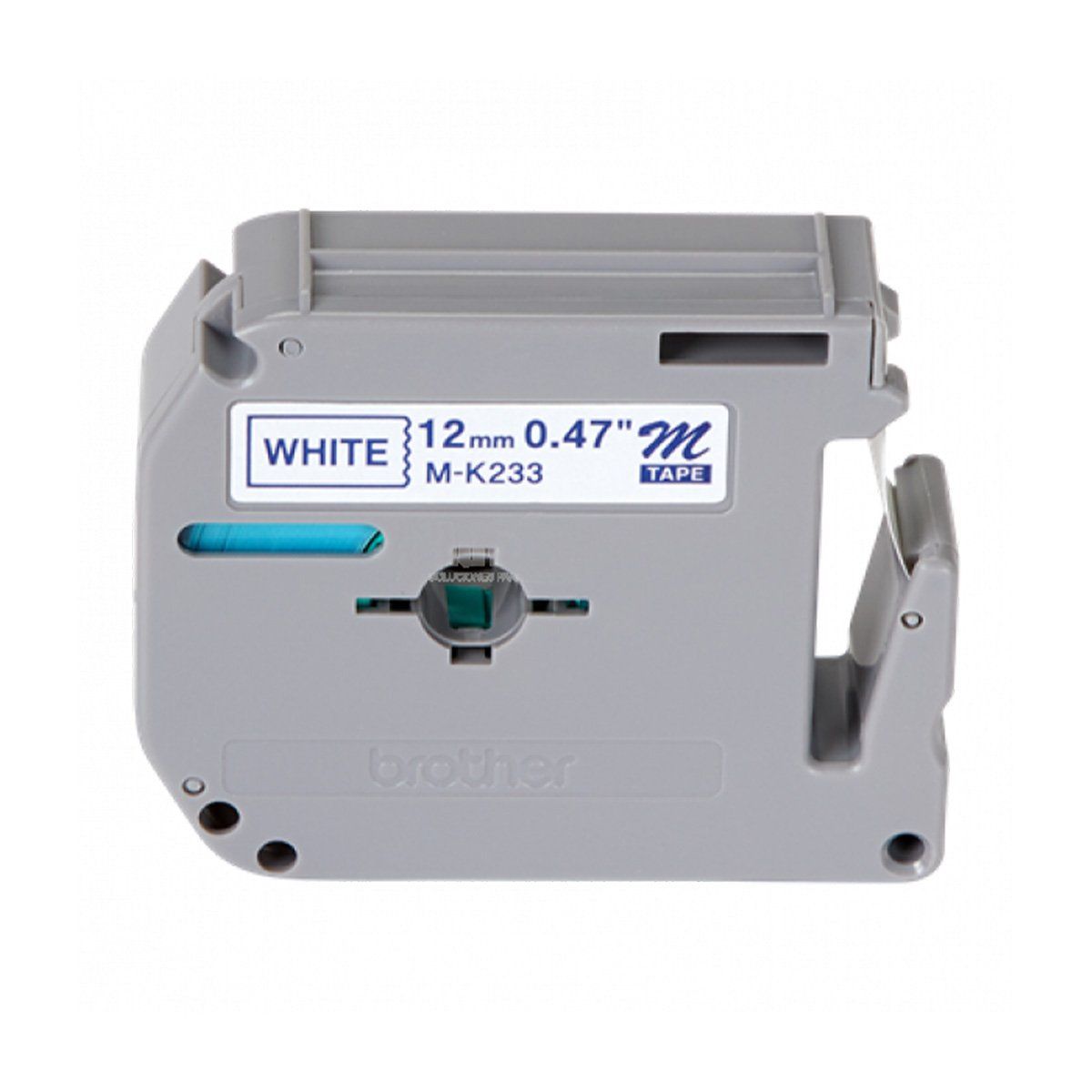 BROTHER - Cinta Etiqueta Brother MK-233 Blanca texto Azul