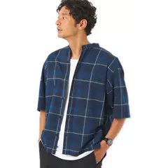 EDWINAYY - Hombre Camisa Cuadros Camisa Le?adora Hombre Verano Camisa