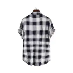 EDWINAYY - Hombre Camisa Cuadros Camisa Le?adora Hombre Verano Camisa