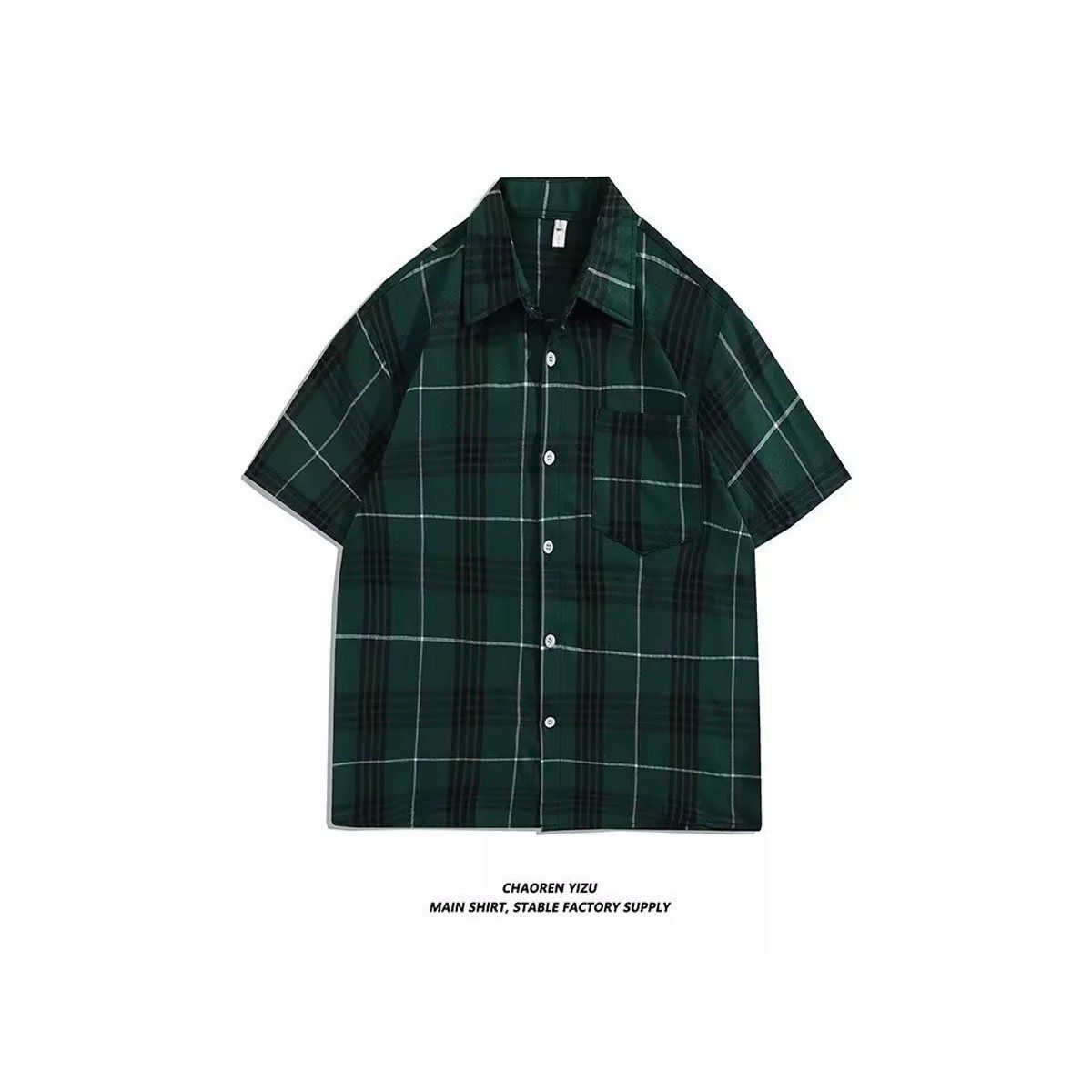 EDWINAYY - Hombre Camisa Cuadros Camisa Le?adora Hombre Verano Camisa