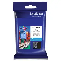 BROTHER - Cartucho de tinta LC3017C Cian rendimiento 550 páginas