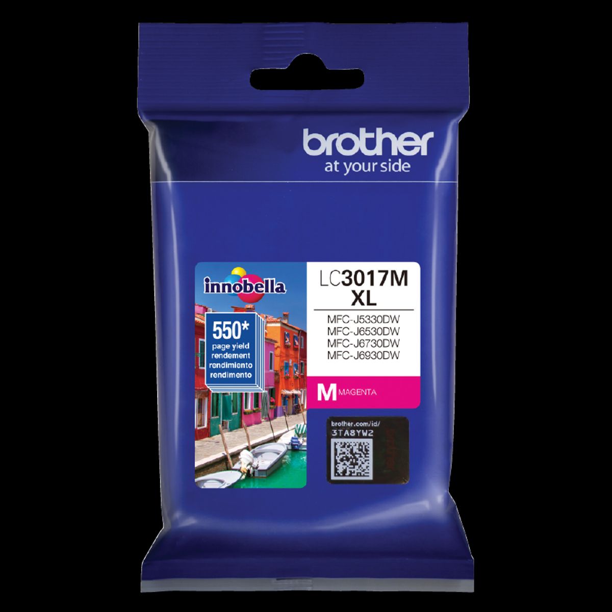 BROTHER - Cartucho de tinta LC3017M Magenta rendimiento 550 páginas