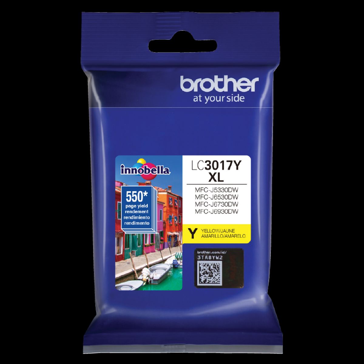 BROTHER - Cartucho de tinta LC3017Y Amarillo rendimiento 550 páginas
