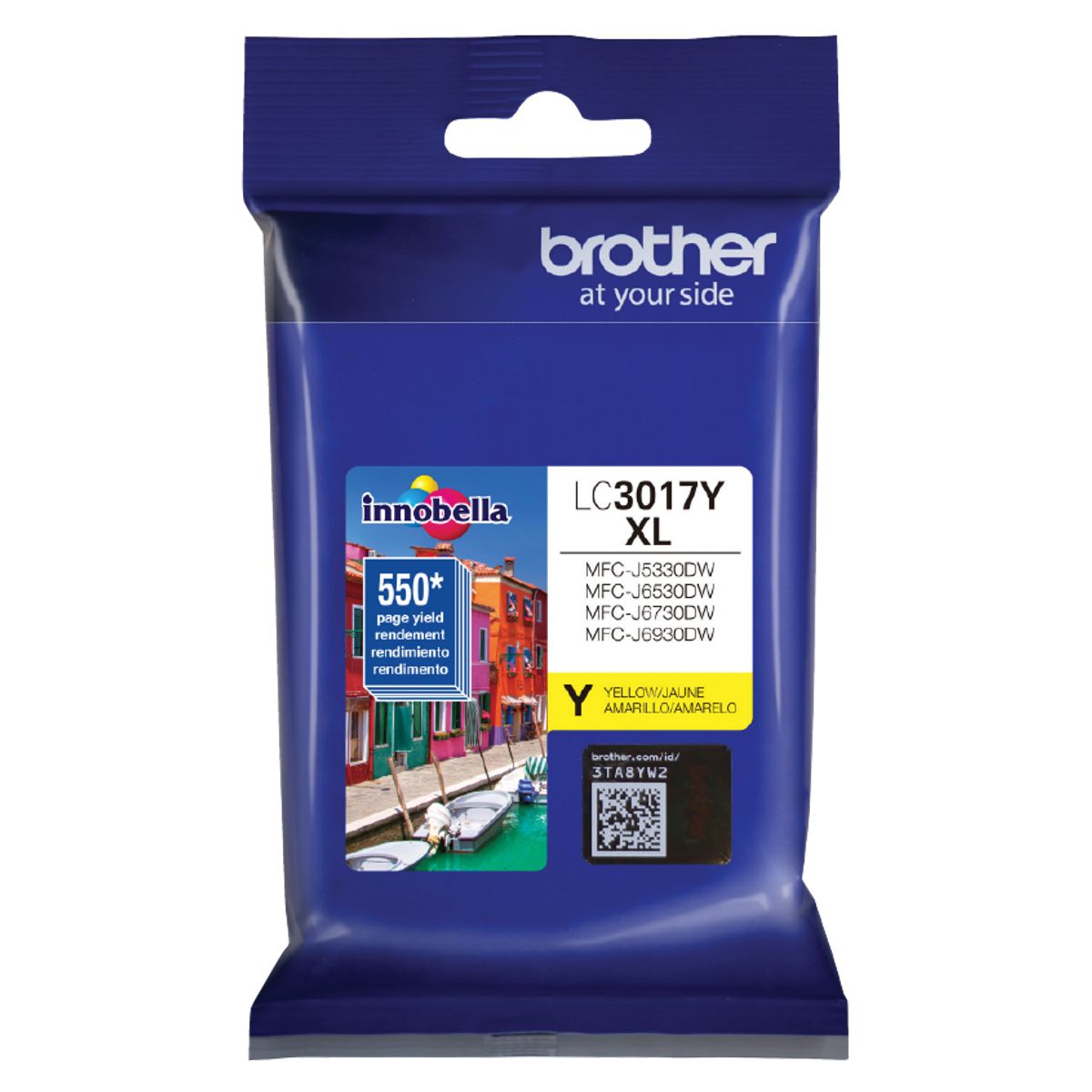 BROTHER - Cartucho de tinta LC3017Y Amarillo rendimiento 550 páginas
