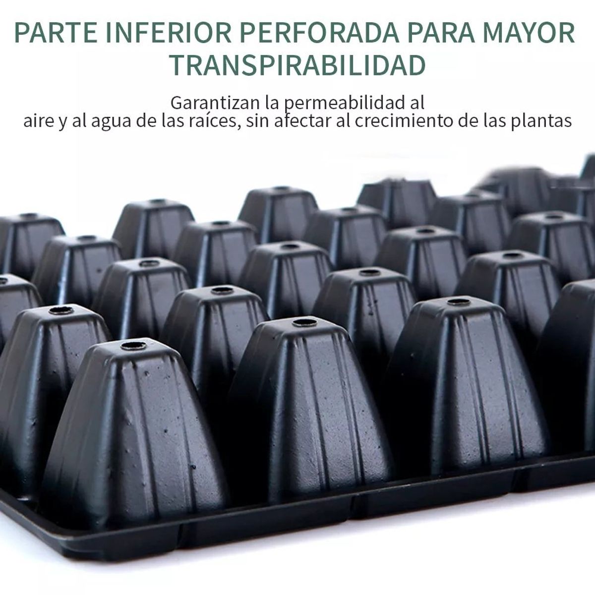 KUANGYE - Charola/bandeja De Germinación 128 Cavidades 12 Piezas