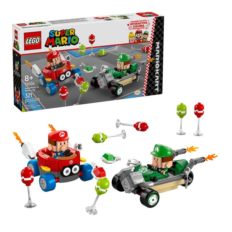 LEGO - Lego Mario Kart Bebé Mario vs Bebé Luigi 72034