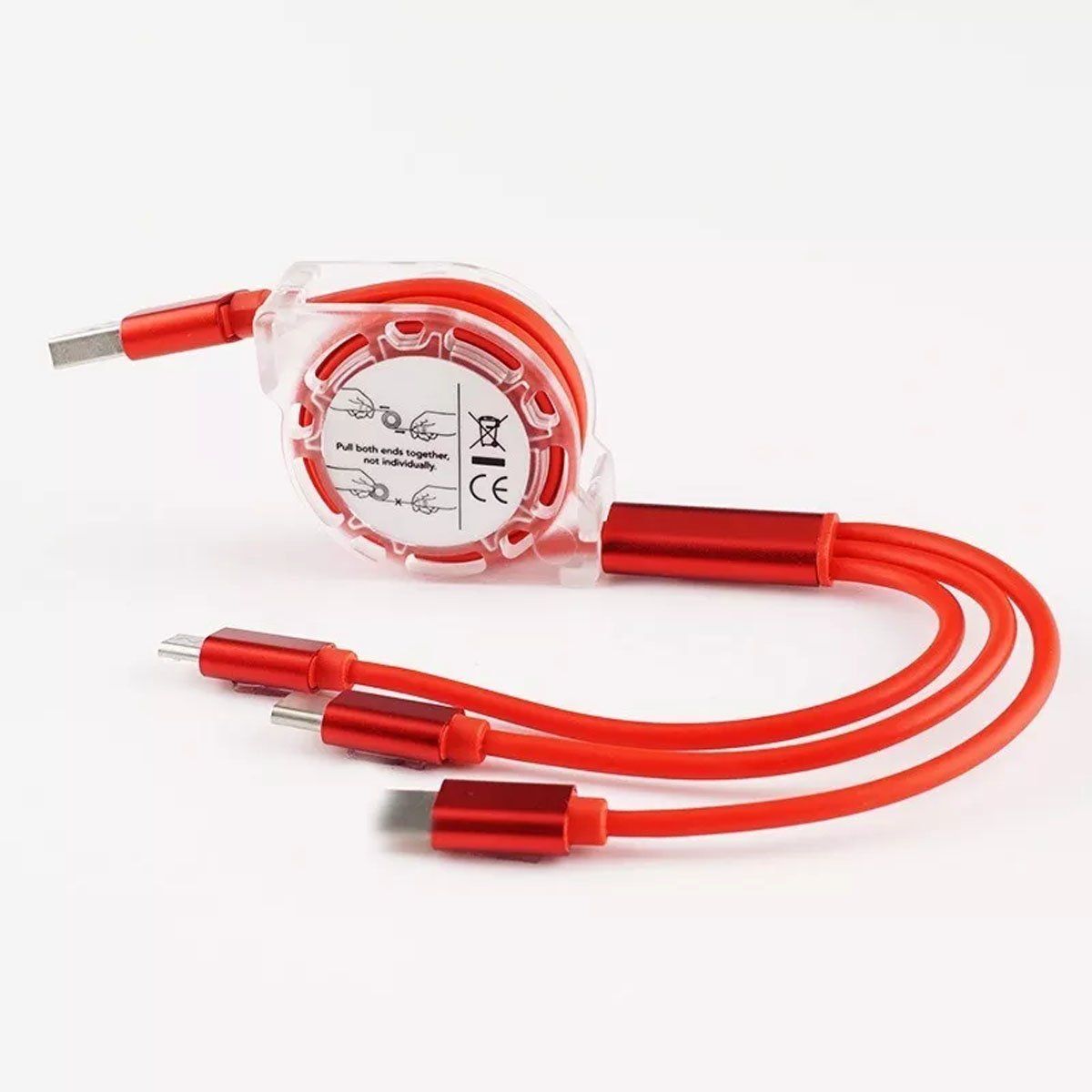 EDWINAYY - Cable 3 En 1 Usb Cargador Para Android iPhone Tipo-c 1m