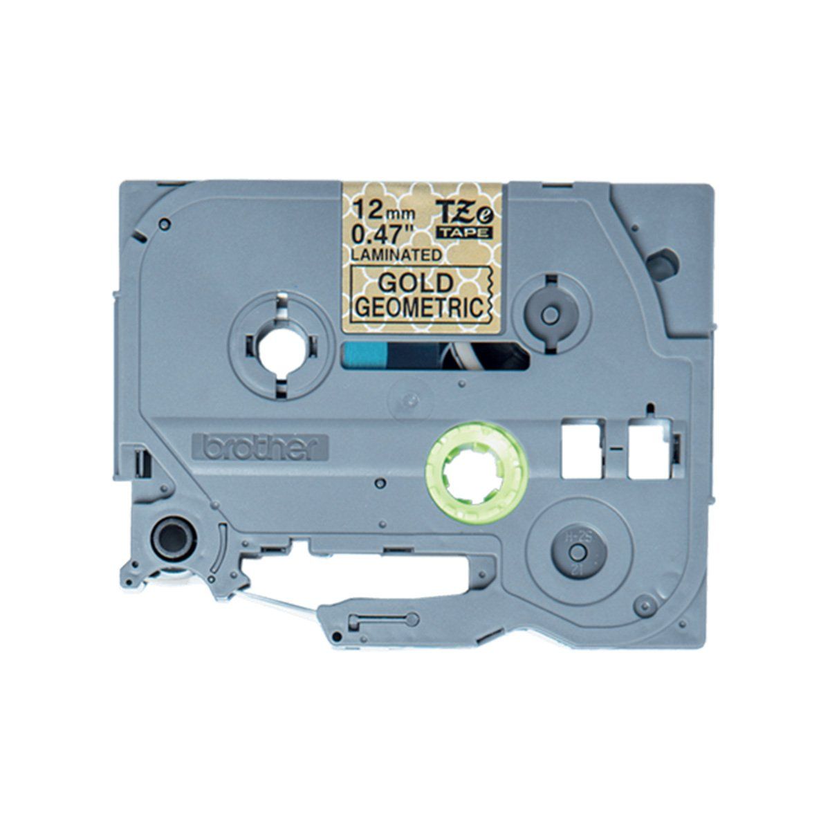 BROTHER - Cinta TZe-MPGG31 adhesiva 12mm x 4mts rombos dorados