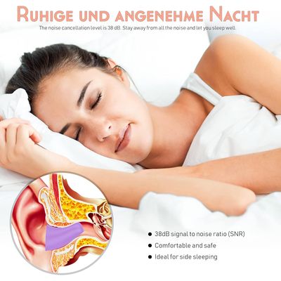 Imagen 2 del producto 60 Pares Auditivos Oído Tapones Oidos Para Ruido Dormir