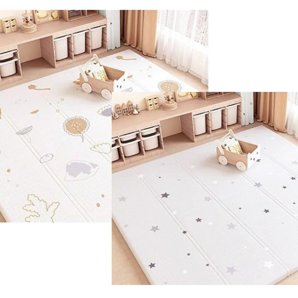 HOMER OUTDOOR - Alfombra Antigolpes Plegable Niño Bebes 180x200cm reversible