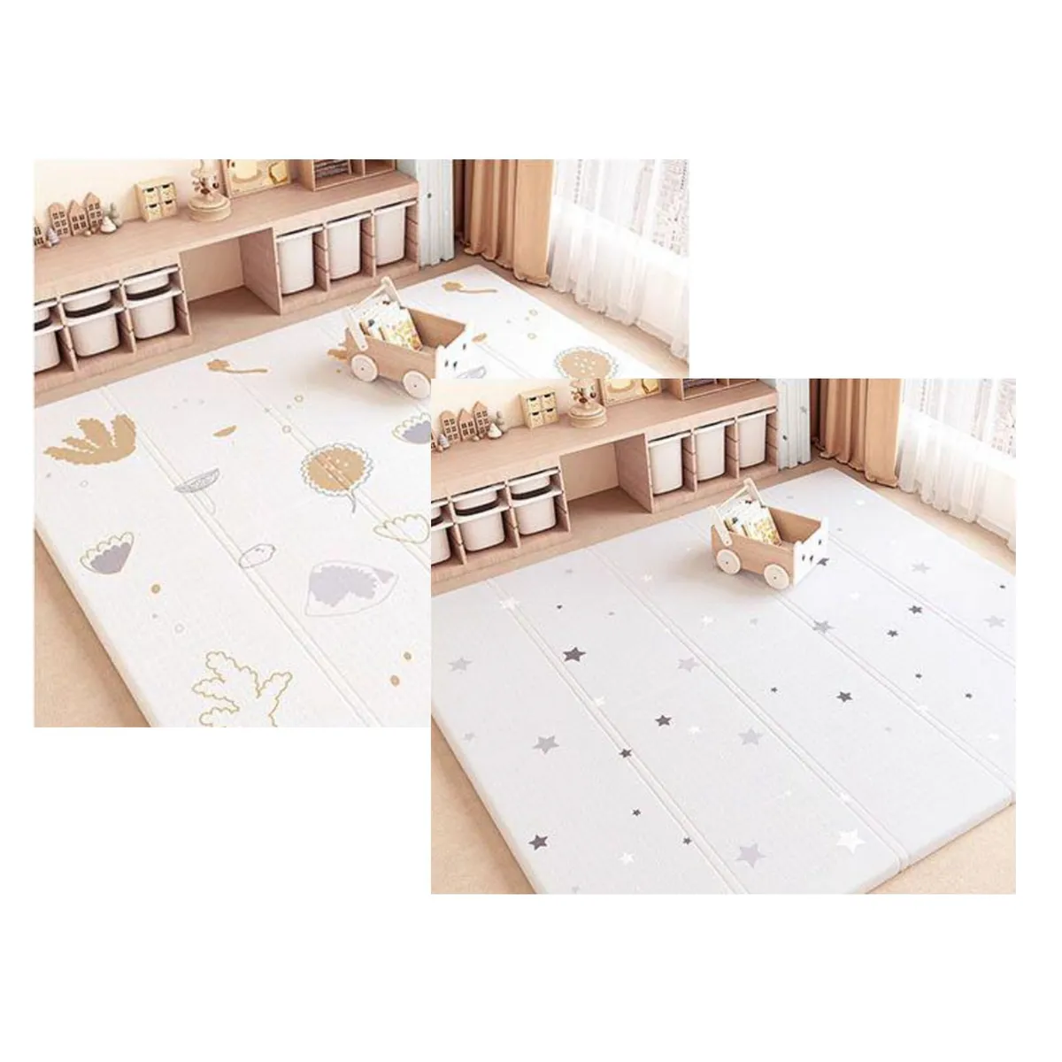 HOMER OUTDOOR - Alfombra Antigolpes Plegable Niño Bebes 180x200cm reversible