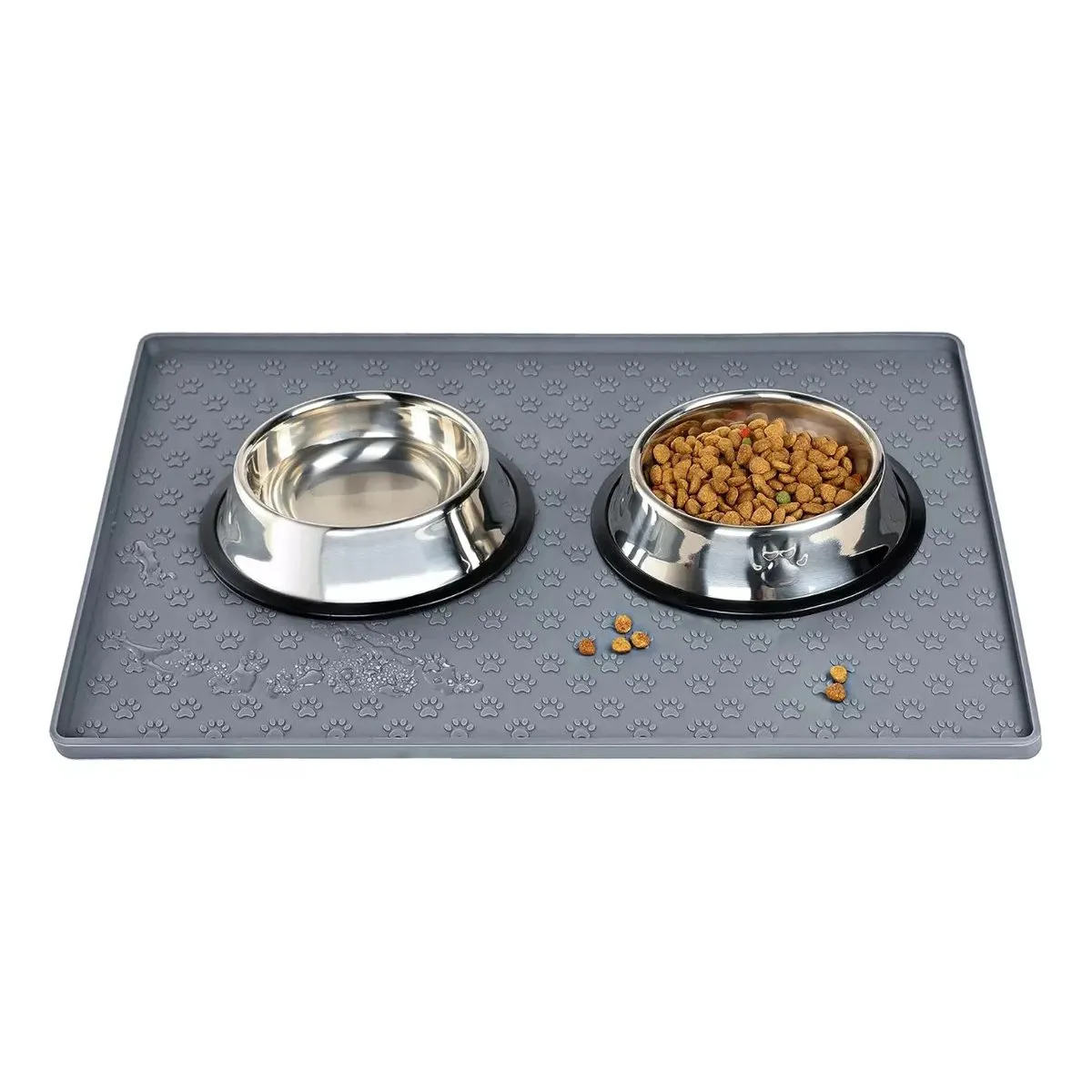 KUANGYE - Alfombra Protectora De Comedero Y Bebedero De Gato Y Perros