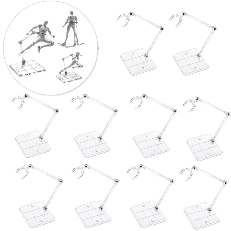 BITART - 10 Piezas De Soporte Base Para Figura De Acción De Montaje