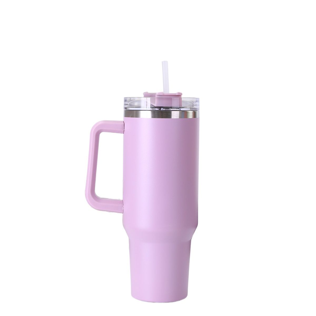 GENERICO - 40oz Vaso Térmico De Acero Inoxidable Con Tapa Popote-Violeta