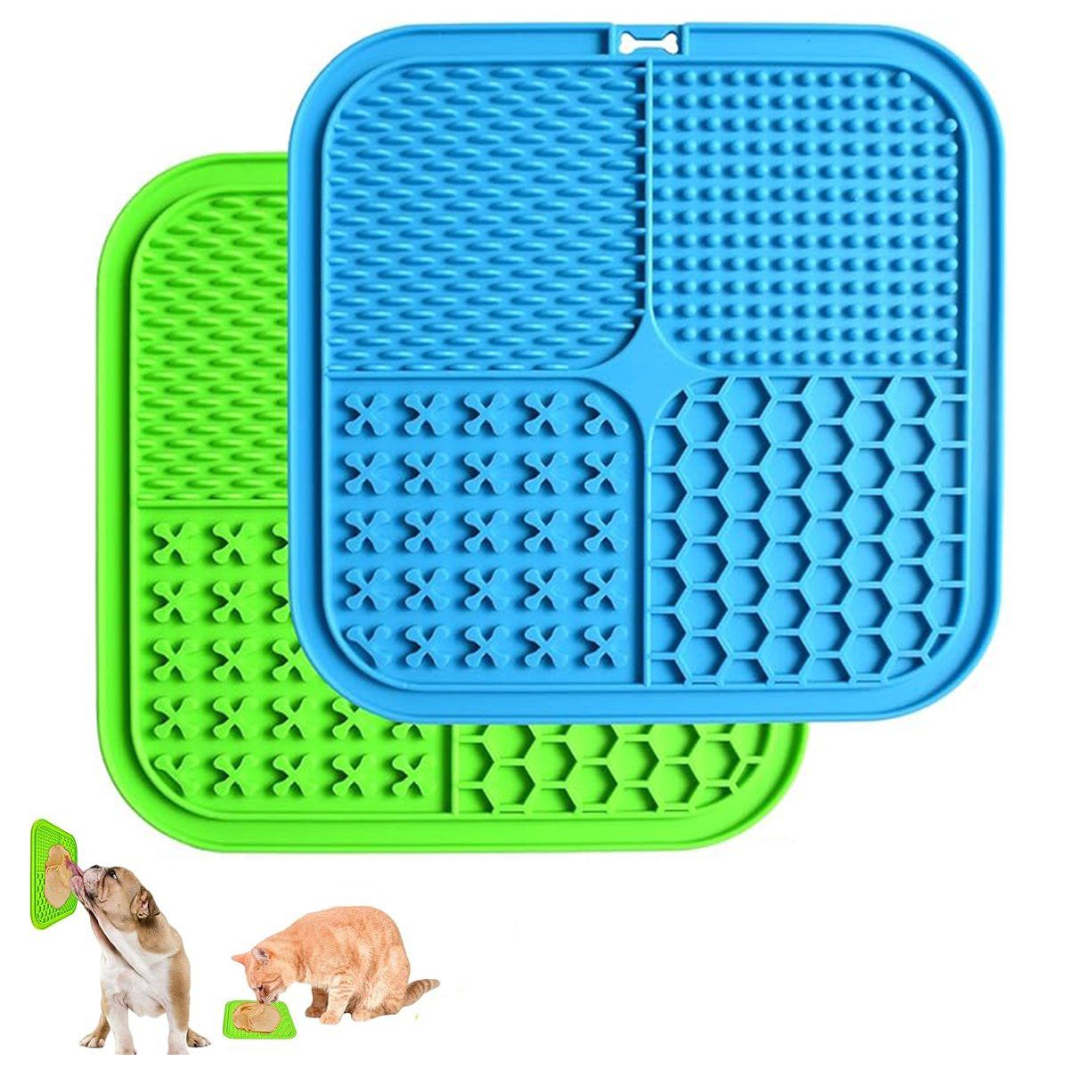 GENERICO - Tapete Para Lamer Mascotas Licking Para Perro Y Gatos 2Pcs