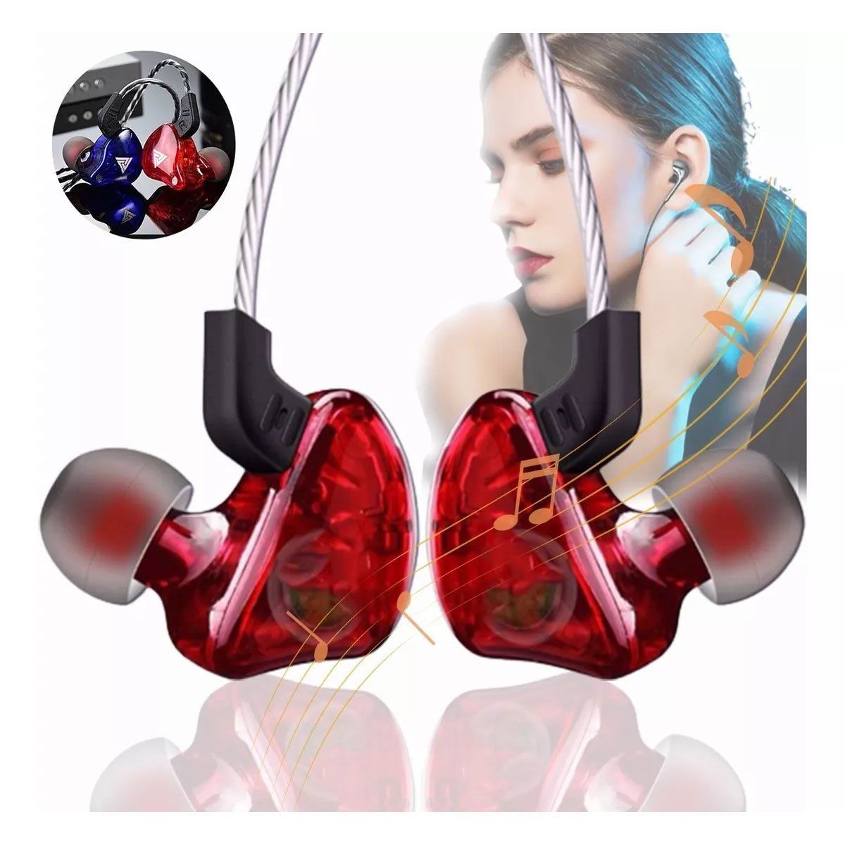 EDWINAYY - Audífonos Manos Libres Auriculares 3.5 Mm Con Micrófono Hifi