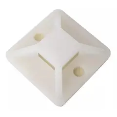 KUANGYE - Base Autoadhesiva 30x30 Mm Para Amarra Cable 100 Unidades
