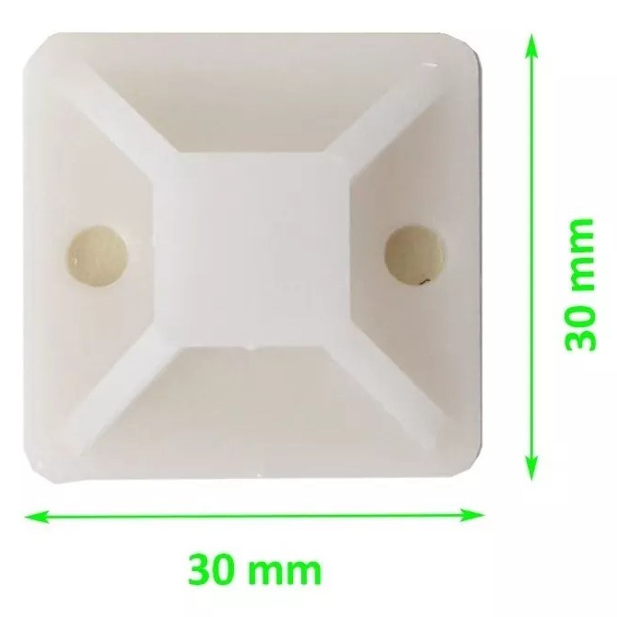 KUANGYE - Base Autoadhesiva 30x30 Mm Para Amarra Cable 100 Unidades