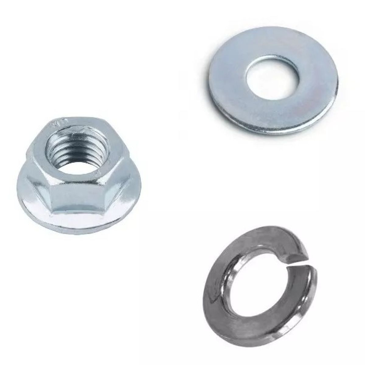 KUANGYE - Tuerca Hexagonal M6 + Golilla Plana + Presión (pack 50 Und)