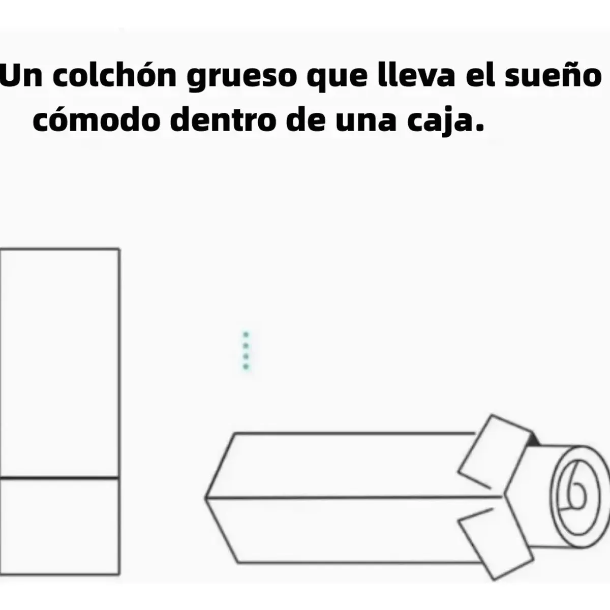 YOMYM - Colchón Premium King Size Upright 2 Caras Blanco 180 x 200 x 20 cm