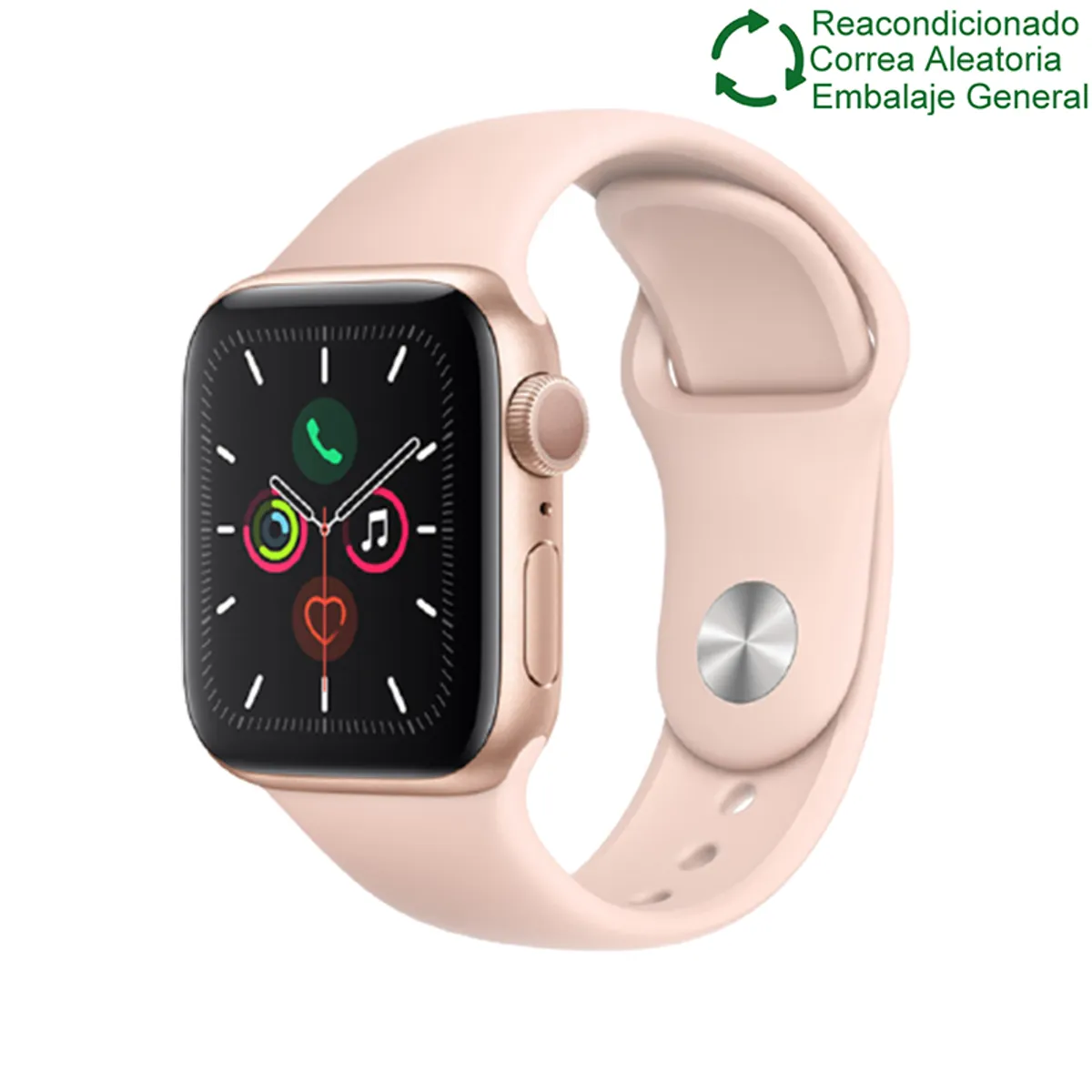APPLE - Apple Watch Series 5 44mm GPS - Rosa Reacondicionado(Semi Nuevo)