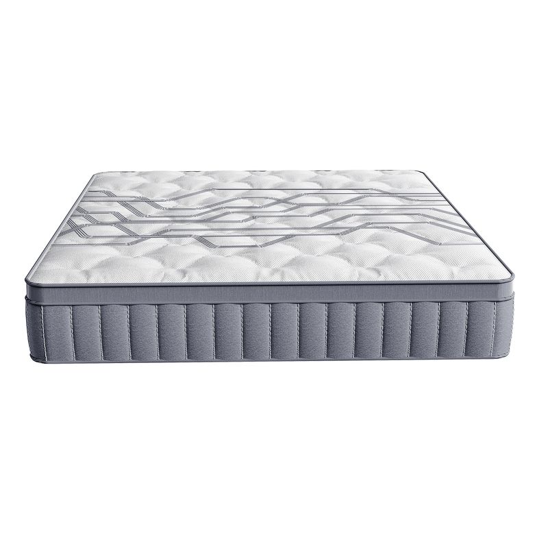 YOMYM - Colchón Premium King Size Upright 3 Caras Blanco Roto 180×200×25cm