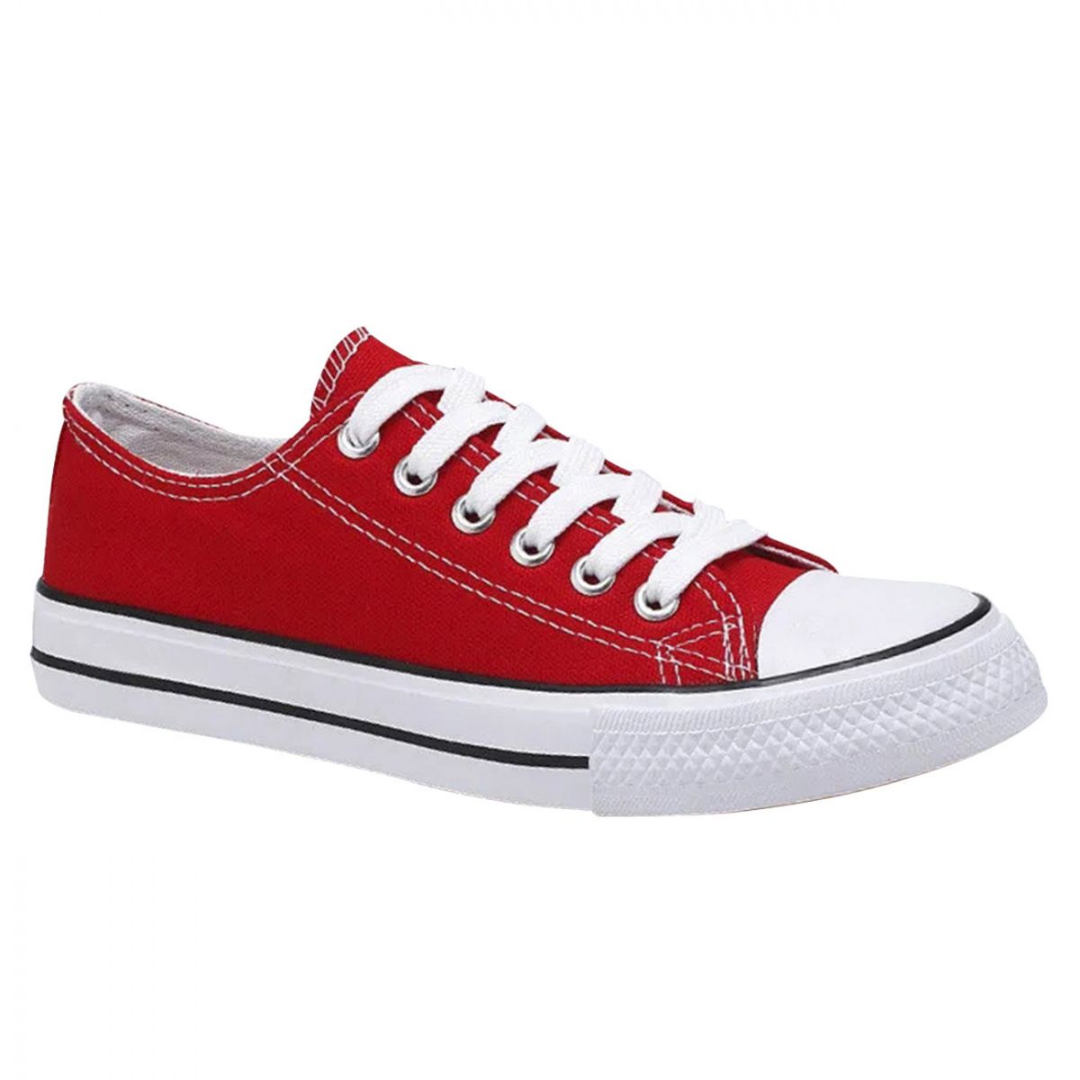 PAND G - Zapatilla Urbana De lona Tendencia Unisex Rojo - 7078