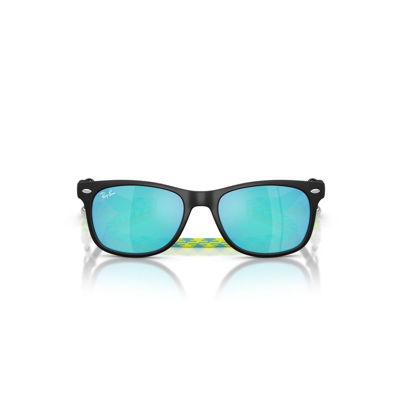 RAY BAN - Lentes de Sol Junior New Wayfarer Negro Espejados Ray-Ban Junior para NIÑOS