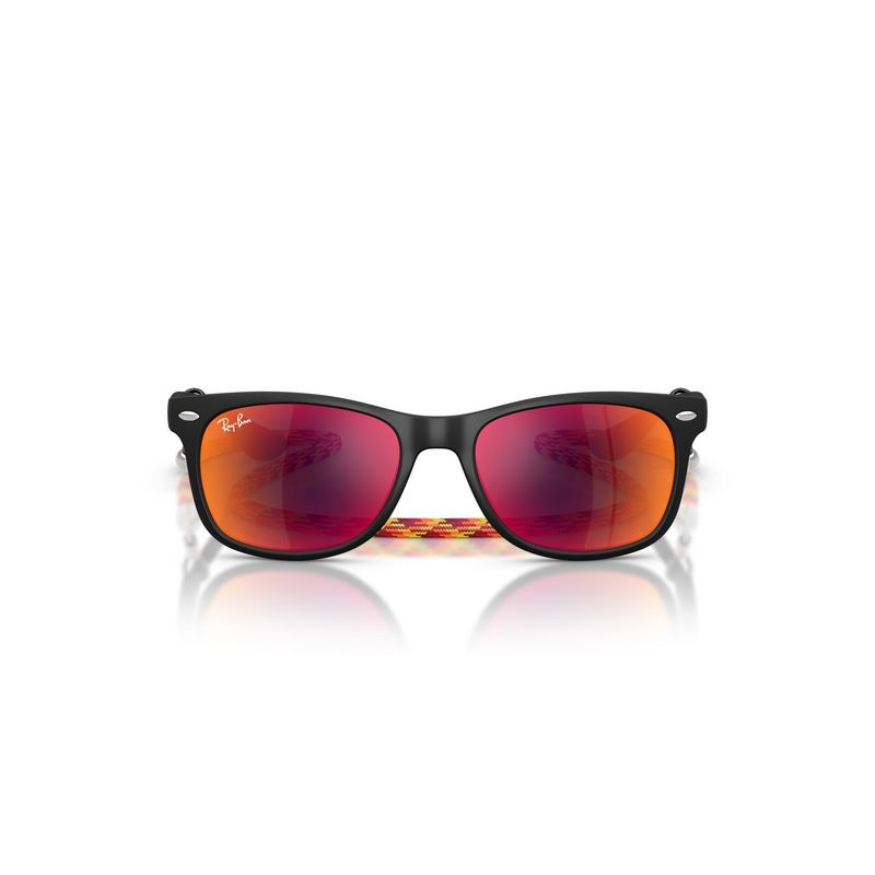 RAY BAN - Lentes de Sol Junior New Wayfarer Negro Espejados Ray-Ban Junior para NIÑOS