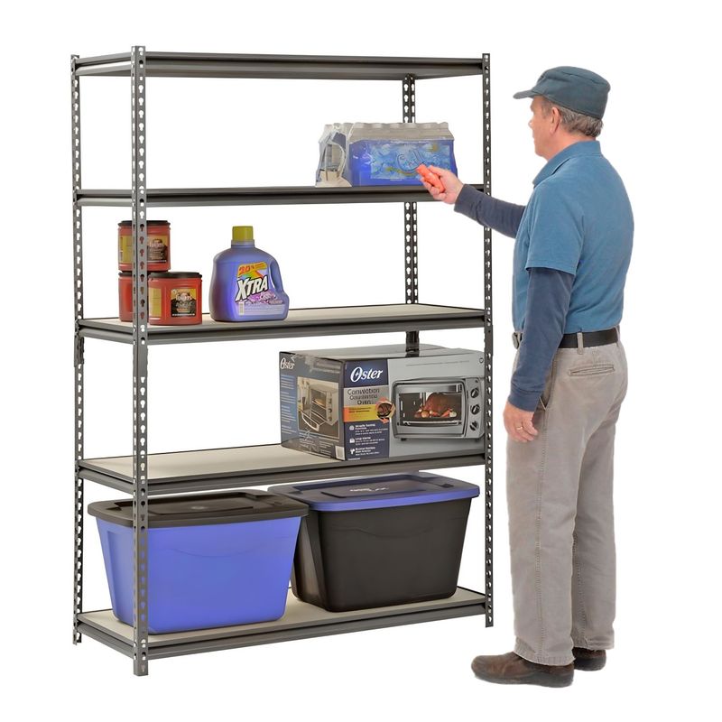 PROCHEF - Estante Acero Ranurado 120x60x180 cm 5 Band. 1375 Kg