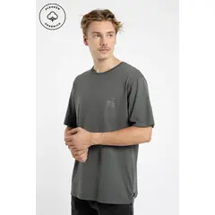 FROENS - Polera manga corta hombre Helechos verde algodón orgánico