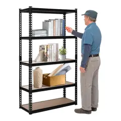 PROCHEF - Estante Acero Ranurado 90x40x180 cm 5 Band. 875 Kg