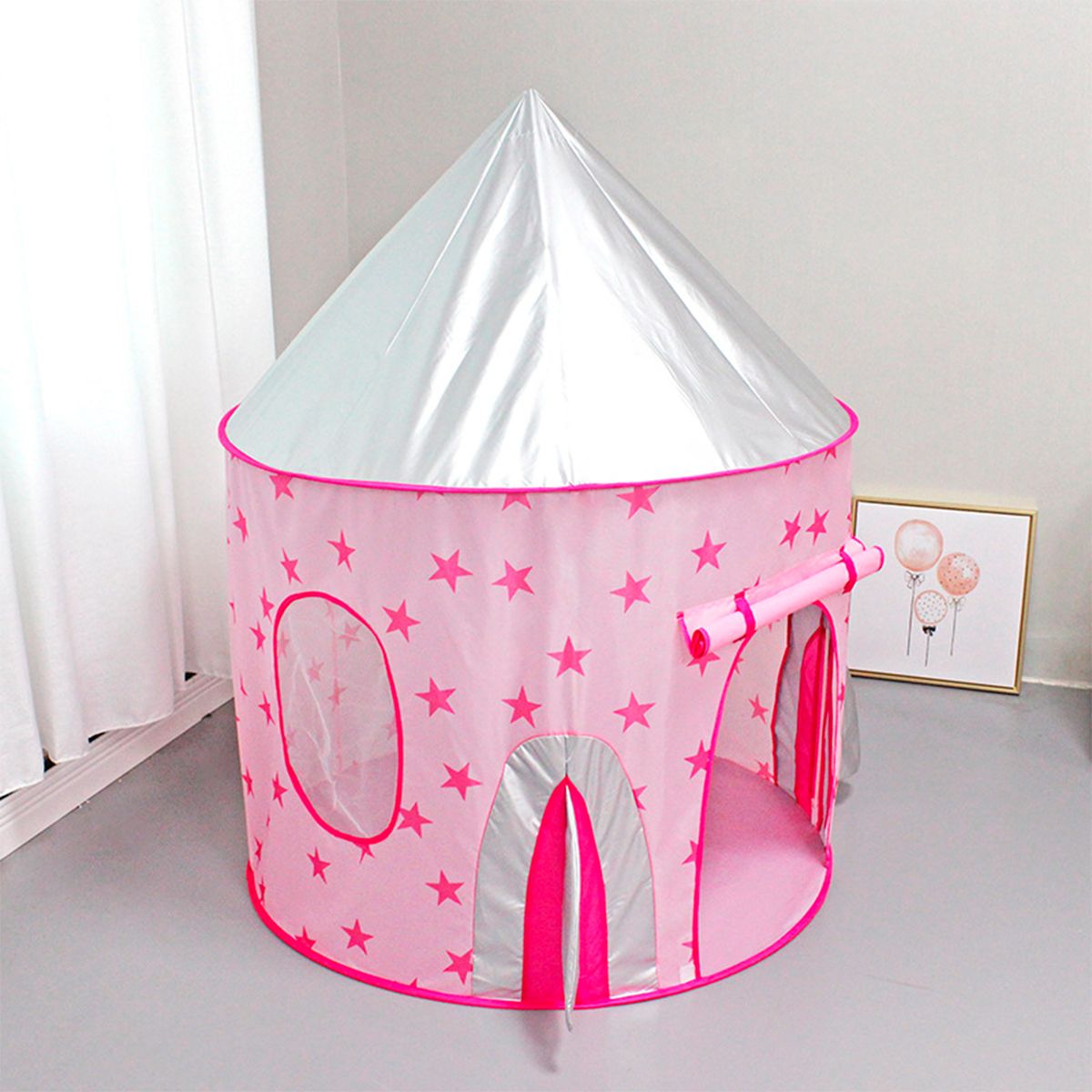 GENERICO - Carpa Infantil Castillo Princesa Rosada Re1105p