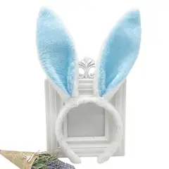 GENERICO - Cintillo Con Orejas Conejo + Humita Y Cola Celeste